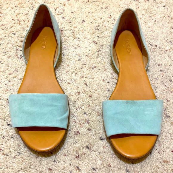 J.Crew Factory Mint Slides - Picture 1 of 3